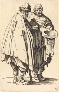Blind Beggar and Companion by After Jacques Callot