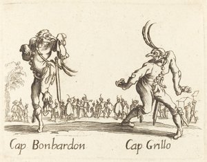 Captain Bonbardon and Captain Grillo by After Jacques Callot