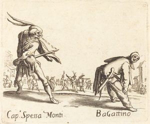 Cap. Spessa Monti and Bagattino by After Jacques Callot