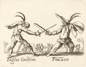 Taglia Cantoni and Fracasso by After Jacques Callot