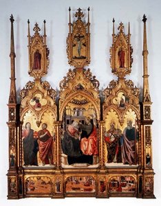 Coronation of the Virgin, triptych by Agnolo and Bartolomeo degli Erri