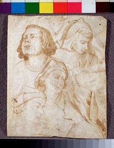 Heads by Agnolo Gaddi