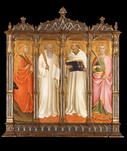Saints Mary Magdalene, Benedict, Bernard of Clairvaux and Catherine of Alexandria by Agnolo Gaddi