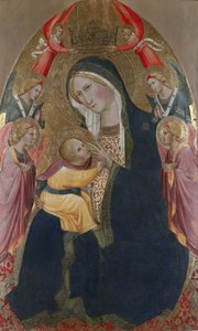 The Madonna of Humility with Adoring Angels by Agnolo Gaddi