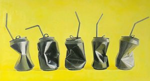 Black Cans, 2020 by Agnès Lefèvre
