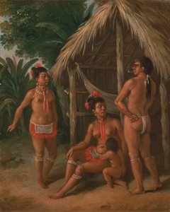 A Leeward Islands Carib Family Outside a Hut, ca. 1780 by Agostino Brunias