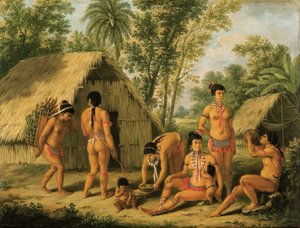 A Family of Charaibes in the Island of St. Vincent by Agostino Brunias