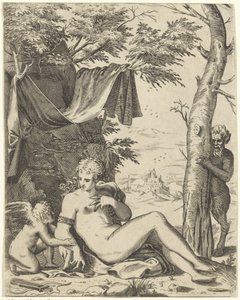 Venus, Amor, and Satyr