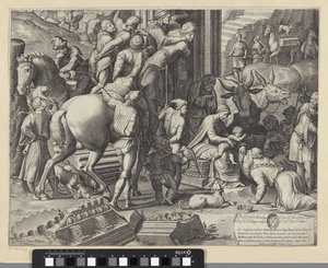 Adoration by the Kings (bottom left part)