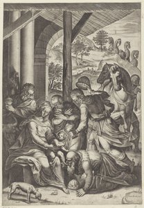 Adoration by the Kings by Agostino Carracci