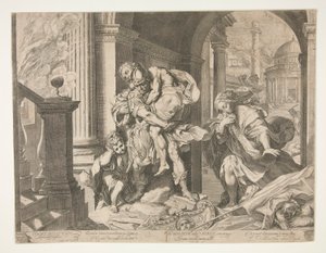 Aeneas and His Family Fleeing Troy