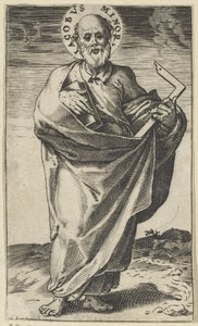 Apostle James the Lesser with Book and Square by Agostino Carracci