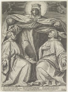 Mary Protects Members of a Brotherhood by Agostino Carracci