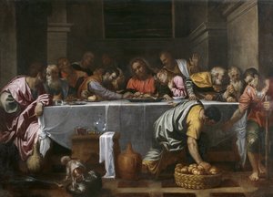 The Last Supper by Agostino Carracci