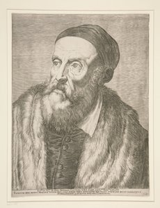 Tiziano Vecelli (Titian) by Agostino Carracci