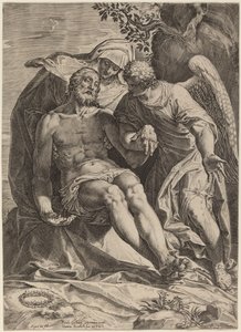 Pietà by Agostino Carracci after Veronese