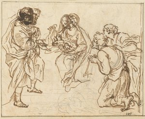 The Adoration of the Shepherds by Agostino Masucci