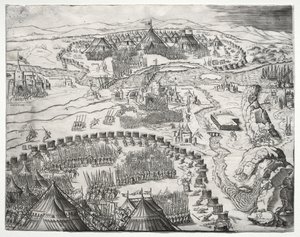 The Position and Camp of the Armies of Charles V and Soliman II, 1532