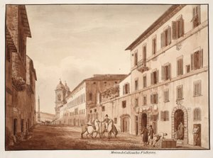 The House of Callimachus, Via Sistina, 1833