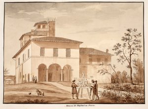 The House of Raphael on the Pincio by Agostino Tofanelli