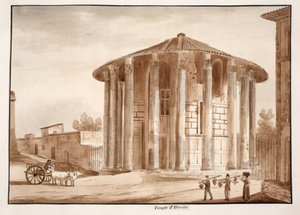 The Temple of Hercules Victor, 1833 by Agostino Tofanelli
