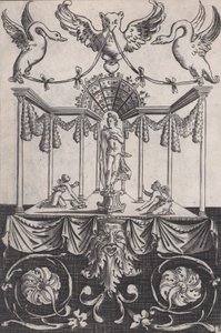 Ornamental Panel, ca. 1514-36 by Agostino Veneziano