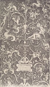 Ornamental Panel, ca. 1514-36 by Agostino Veneziano