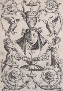 Ornamental Panel, ca. 1514-36 by Agostino Veneziano