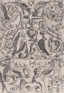 Ornamental Panel by Agostino Veneziano