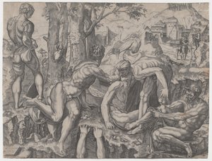 The Climbers by Agostino Veneziano