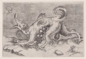 The Dragon and the Bee by Agostino Veneziano
