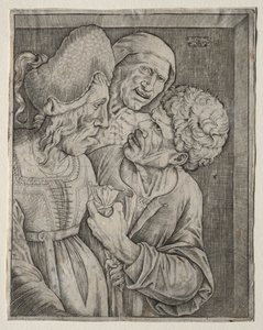 The Rich Old Woman by Agostino Veneziano