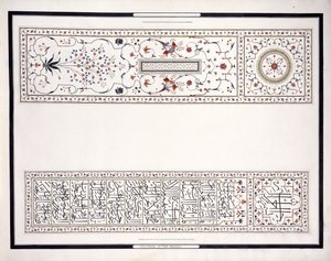 Specimens of the Mosaics, from the Tomb of the Emperor, c. 1815