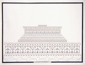 The Tomb of the Emperor, c. 1815 by Agra School