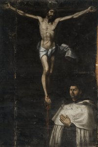 Crucified with Saint John of the Cross by Agustín del Castillo