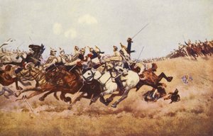 The Charge of Cuirassiers at Rezonville by Aime Nicolas (after) Morot