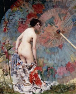 Young Woman and Parasol