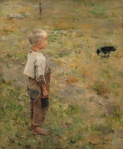 Boy with a Crow by Akseli Gallen-Kallela