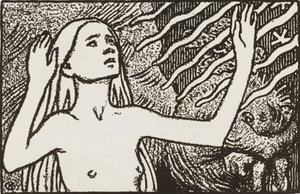 Praying Maiden by Akseli Gallen-Kallela