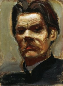 Portrait of the author Maxim Gorky by Akseli Gallen Kallela
