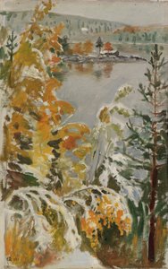 Autumn Landscape, First Snow