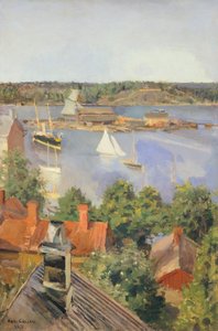 North Harbor, Helsinki by Akseli Gallen-Kallela, Finland 19th century