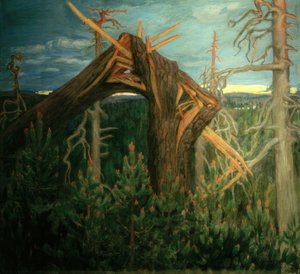 The Broken Pine by Akseli Valdemar Gallen Kallela