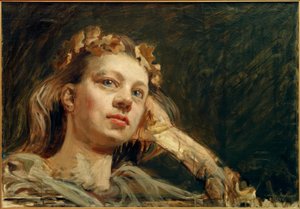 Heroic Portrait of Mary by Akseli Valdemar Gallen Kallela