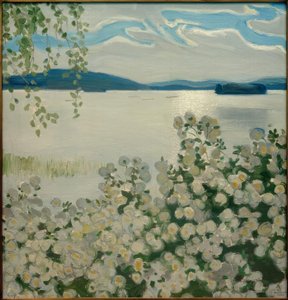 White Roses by Akseli Valdemar Gallen Kallela