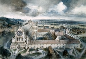 Byland Abbey, 1539 by Alan Ernest Sorrell