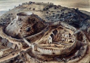 Totnes Castle, 14th century by Alan Ernest Sorrell