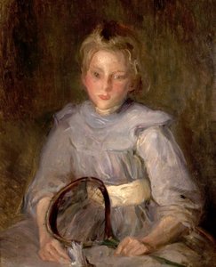 A Girl with a Racquet by Albert de Belleroche
