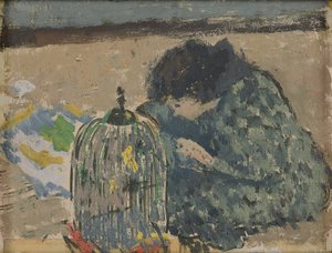 Woman with a Canary