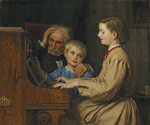 The Song of the Homeland. 1874 by Albert Anker